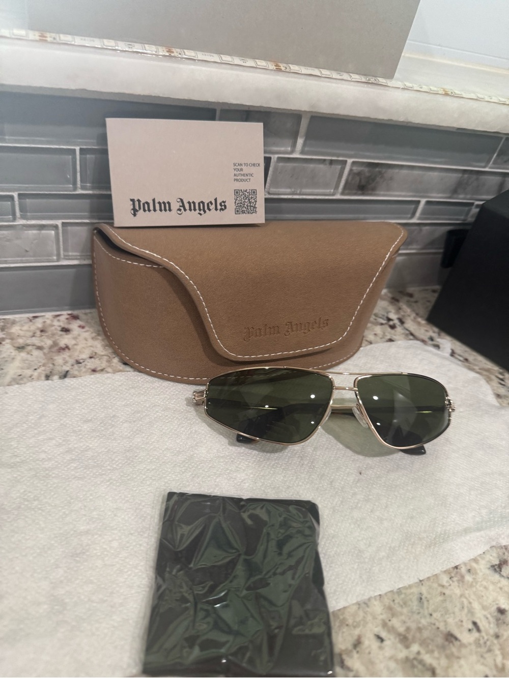 New Palm Angels  🕶️ with Case and paperwork